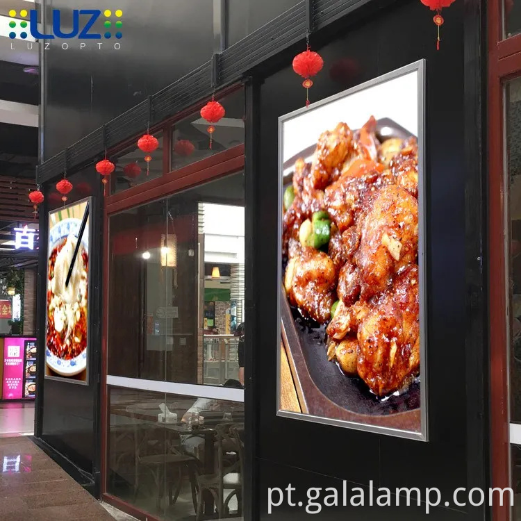 LED LED POSTER PULHOREMENT LIGHT CAIXA SNAP LAMP